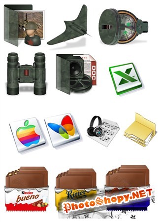 Коллекция иконок для украшения Windows XP PNG формата