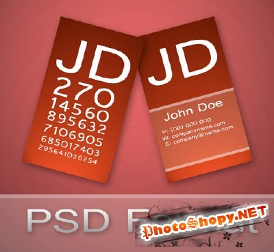Ophthalmologist Business Card for Photoshop