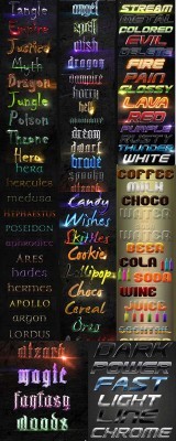 Super Text Styles For Photoshop Pack 2