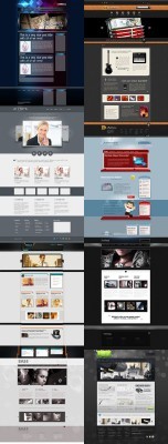 Web Templates Psd Pack  For Photoshop