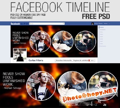 Facebook Timeline Cover Psd Template For Photoshop