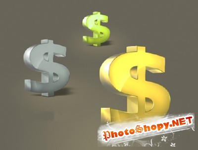 Dollar Psd File for Photoshop