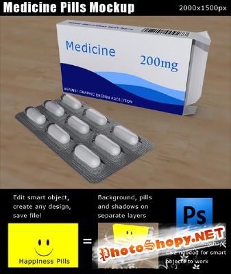 Pills Mockup Template