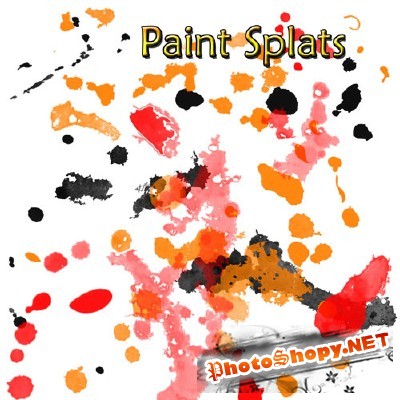 Paint Splatter Brushes for Photoshop
