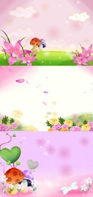 Tender beautiful spring landscapes Psd for Photoshop