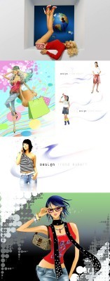 Collection Lovely Psd Girl Source Pack 5 for Photoshop