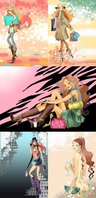 Collection Lovely Psd Girl Source Pack 7 for Photoshop