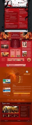 Red Web Template pack 5 for Photoshop