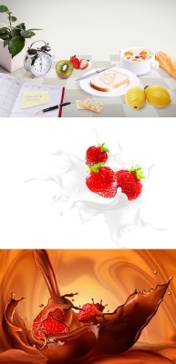 Delicious sweet summer fruits Psd for Photoshop