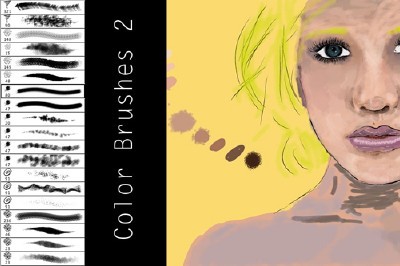 Color Brushes 2 Set for Photoshop