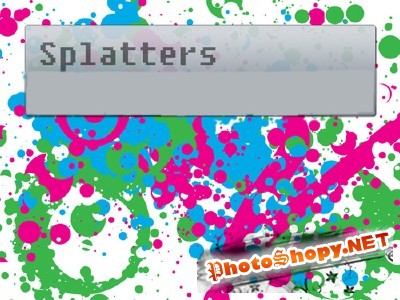 Splatter Brushes Set for Photoshop