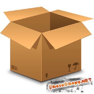Cardboard Psd Box for Photoshop