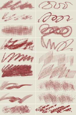Chaotic Painting Brushes for Photoshop