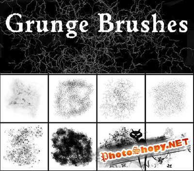 Grunge Brushes Set for Photoshop
