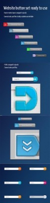 Scalable Web Buttons for Photoshop - Softlight