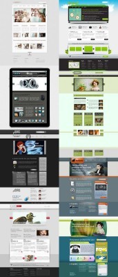 Web Templates Psd Pack 5 For Photoshop