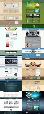 Web Templates Psd Pack 6 For Photoshop