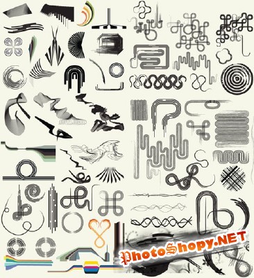 Line Art Pack 104 Brushes for Photoshop