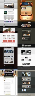 Web Templates Psd Pack 8 For Photoshop