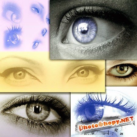 кисти для фотошопа "Красивые глаза" / Brushes Eyes
