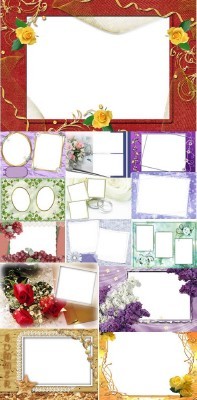 Collection of Spring Photo frames pack 6
