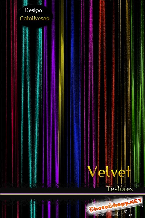 Бархатные текстуры для Photoshop / Velvet textures for Photoshop 