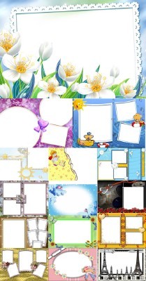 Collection of Spring Photo frames pack 9