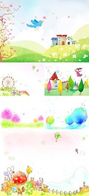 Abstract Spring Psd Backgrounds pack 5 for Photoshop