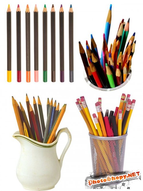 Фотосток: канцелярия - цветные карандаши (часть вторая)