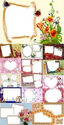 Collection of Spring Photo frames pack 17