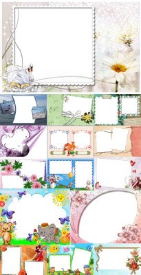Collection of Spring Photo frames pack 19