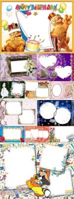 Collection of Spring Photo frames pack 24