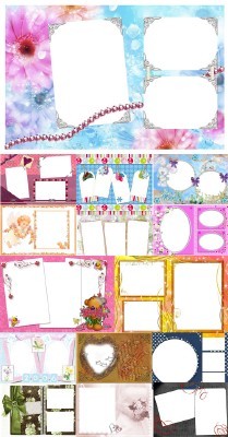 Collection of Spring Photo frames pack 25