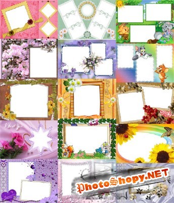 Collection of Spring Photo frames pack 32