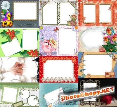 Collection of Spring Photo frames pack 36