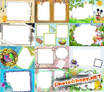 Collection of Spring Photo frames pack 41