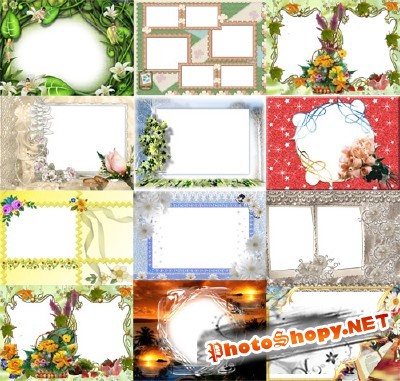 Collection of Spring Photo frames pack 43