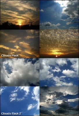 Clouds Pictures Textures Set