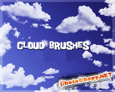 Cloud and ray Brushes Set