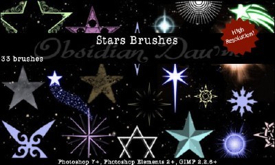 Stars Photoshop Brushes Set