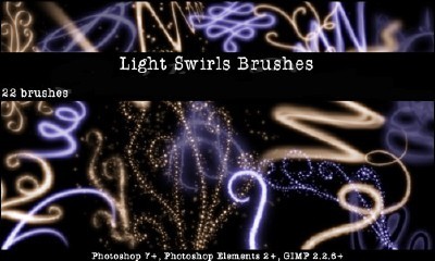 Light Swirls Brushes Set