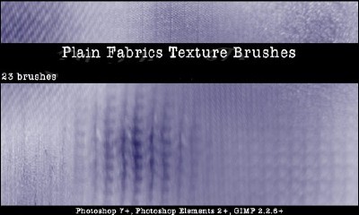 Plain Fabric Photoshop Brushes