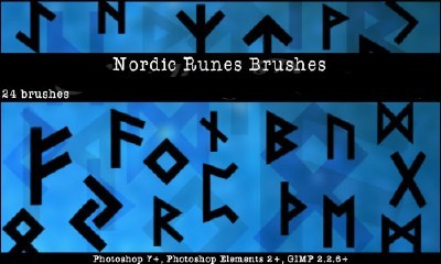 Nordic Runes Photoshop Brushes