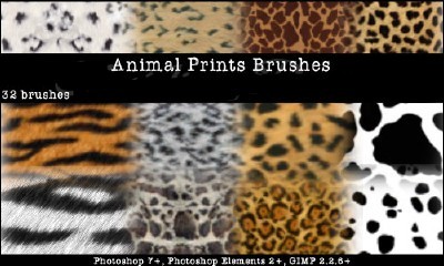 Animal Prints Brushes Set