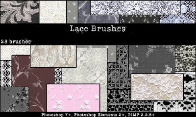Lace Brushes Set