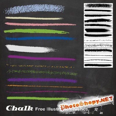 Chalk Illustrator Brushes Set