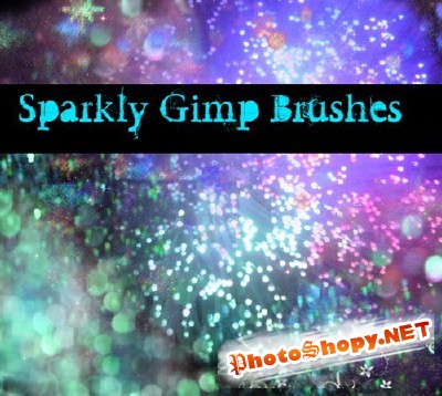 Sparkly Glittery GIMP Brushes