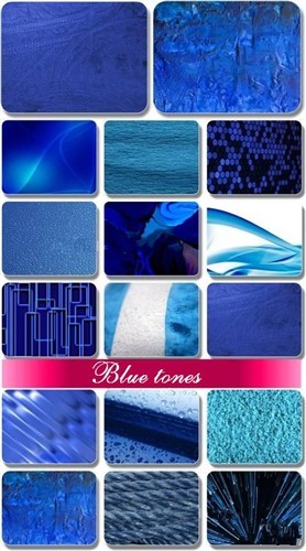 Текстуры различных поверхностей в голубых тонах