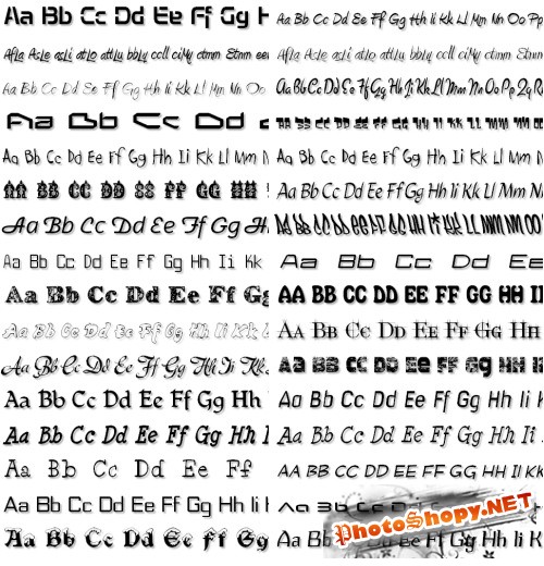 Коллекция дизайнерских шрифтов (Typodermic Fonts)