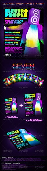 Colorful Party Flyer + Poster - GraphicRiver